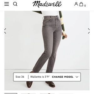 Madewell - The Perfect Vintage Ankle Jean in Dennison Wash
Size 27